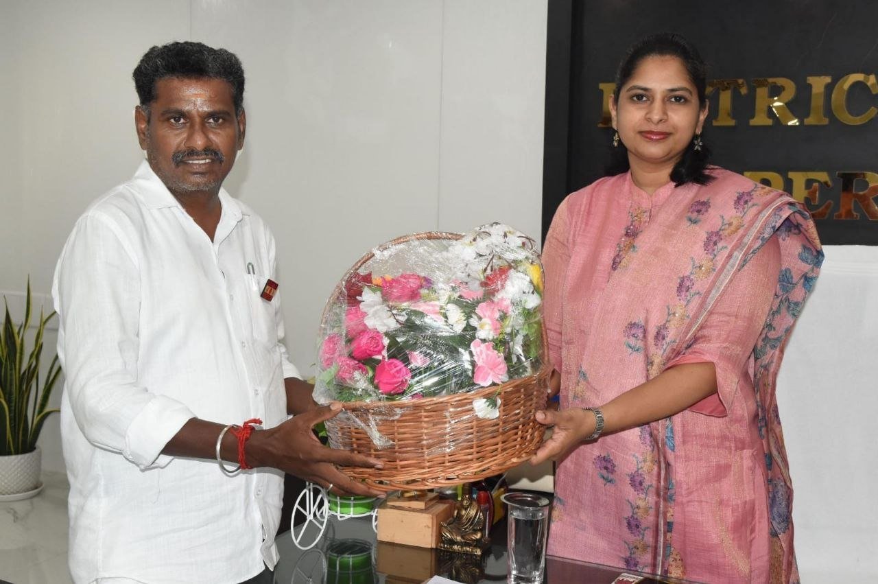 புதிய கலெக்டரை சந்தித்தார் எம்எல்ஏ சிவக்குமார்-பரஸ்பரம் வாழ்த்து!